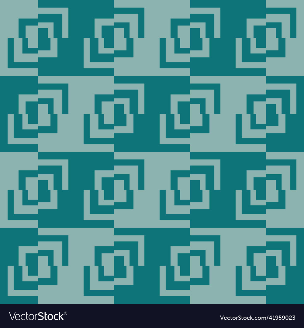 Seamless pattern tile with interlocking design vector image Seamless pattern tile with interlocking design