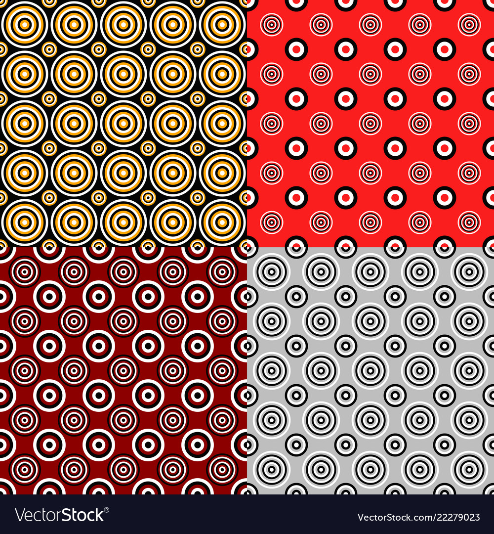 Simple seamless circle pattern background sets