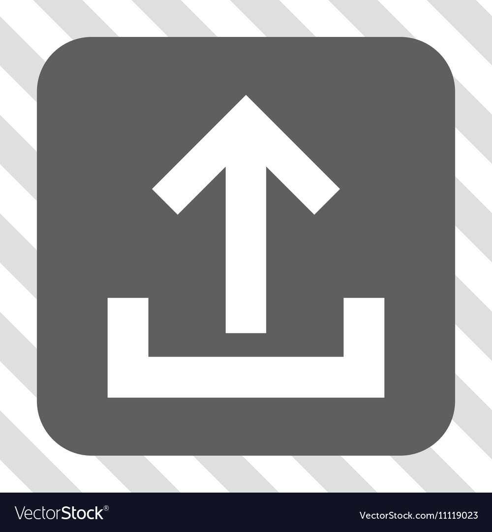 Upload rounded square button