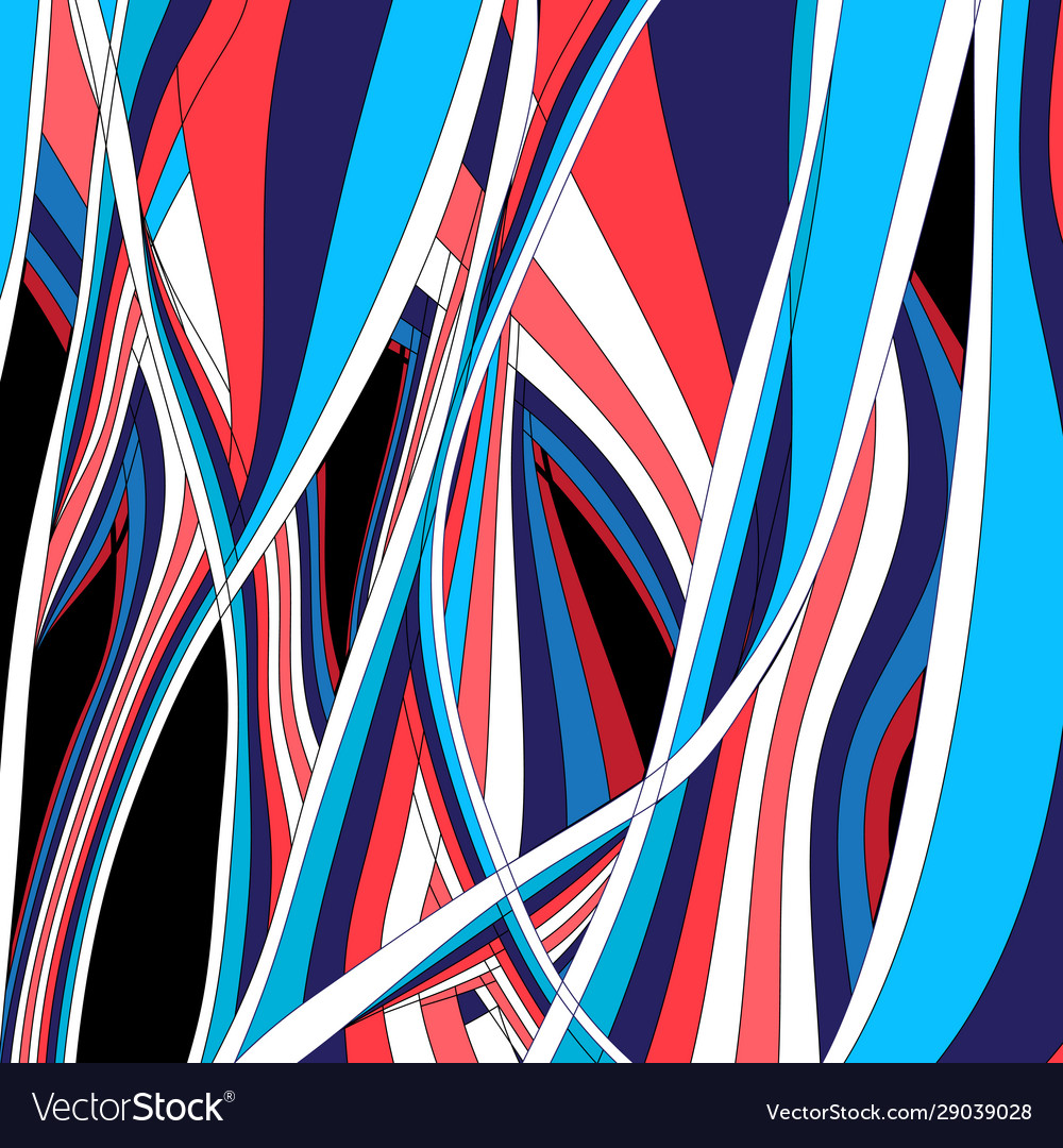 Abstract Wavy Colored Background