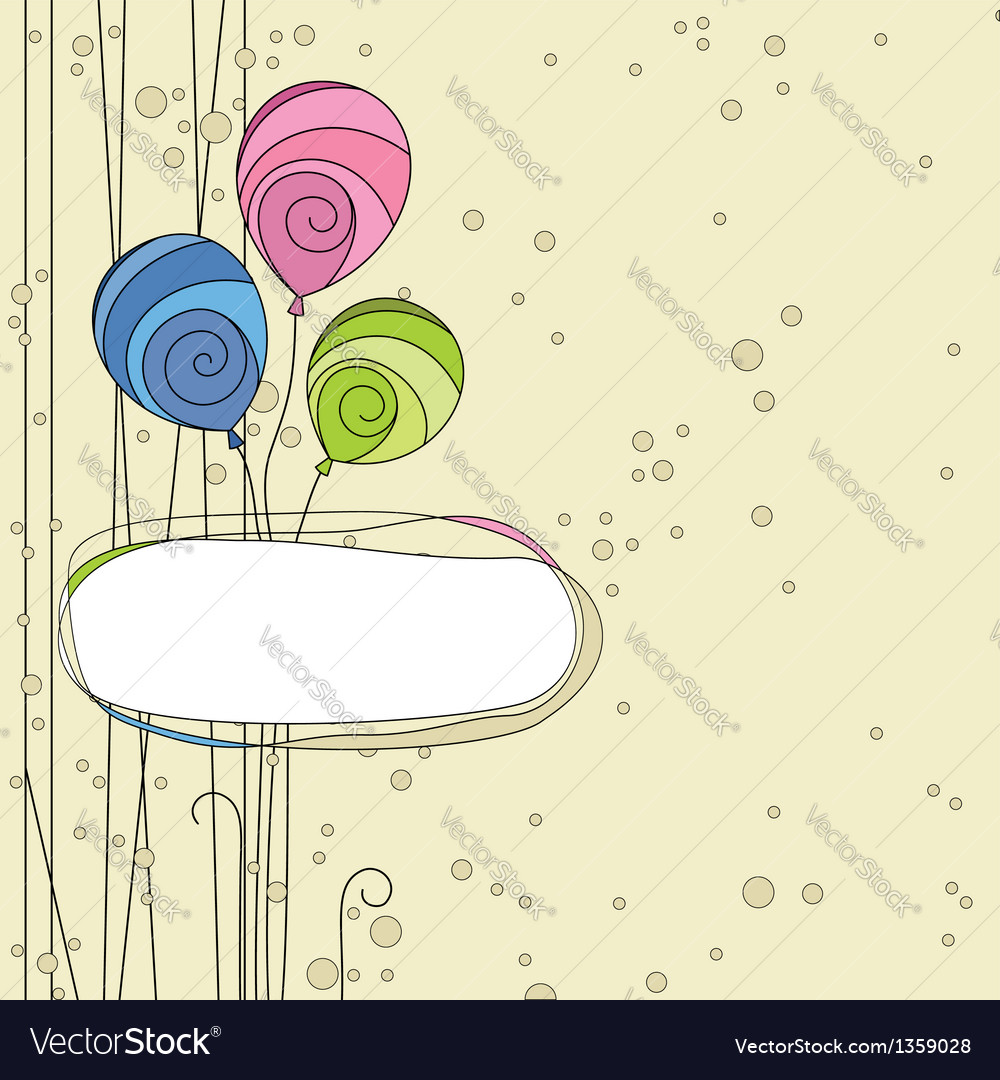 Abstraction background with balloons