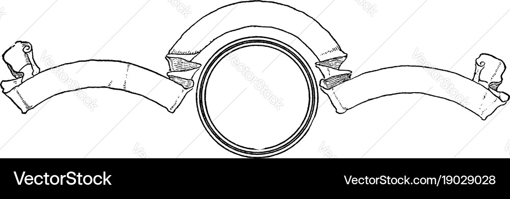 Blank Banner Can Be A Flag And A Circle In It Vector Image