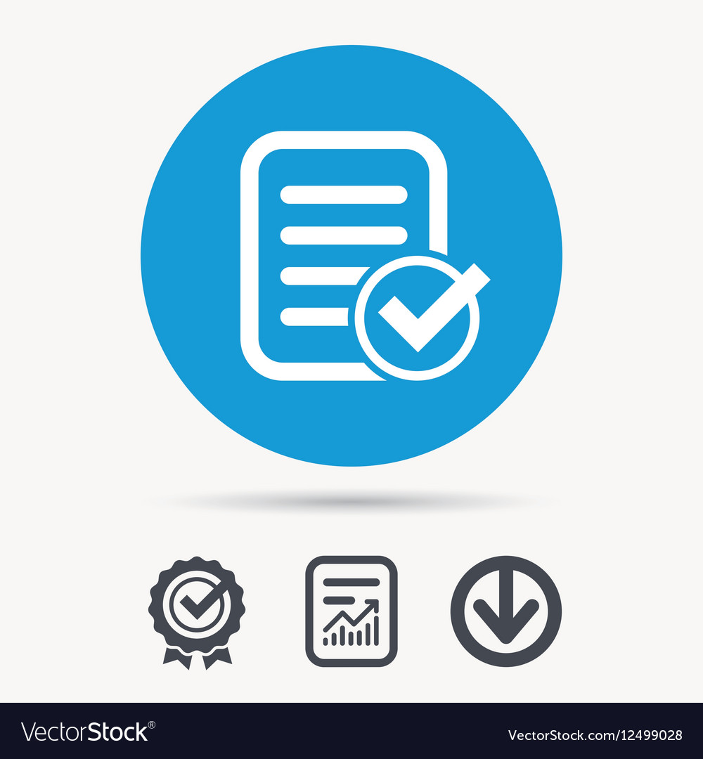 File selected icon document page with check