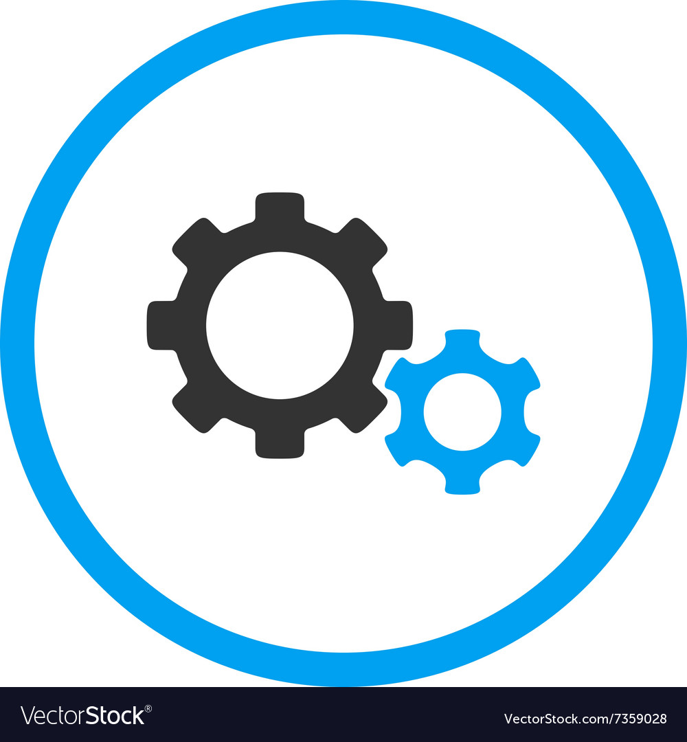 Gears rounded icon