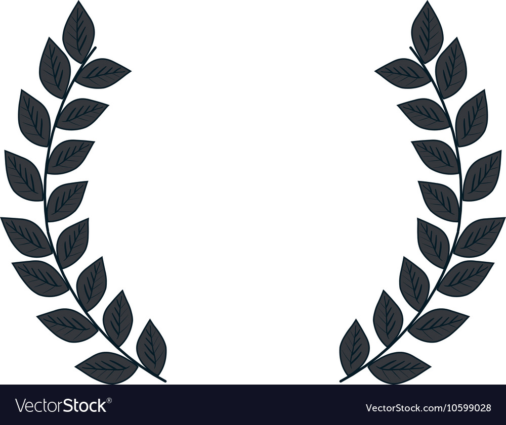 Laurel leaves frame Royalty Free Vector Image - VectorStock - EroFound