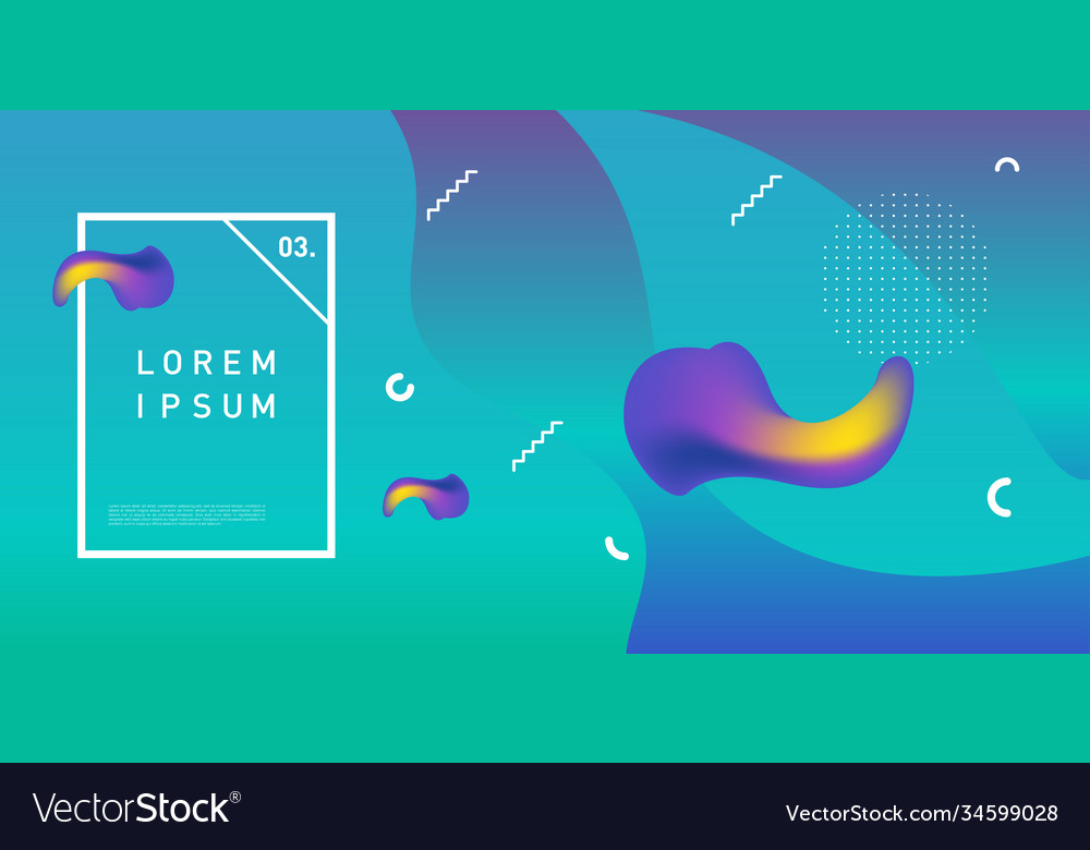 Liquid color background design fluid gradient Vector Image Liquid color background design fluid gradient