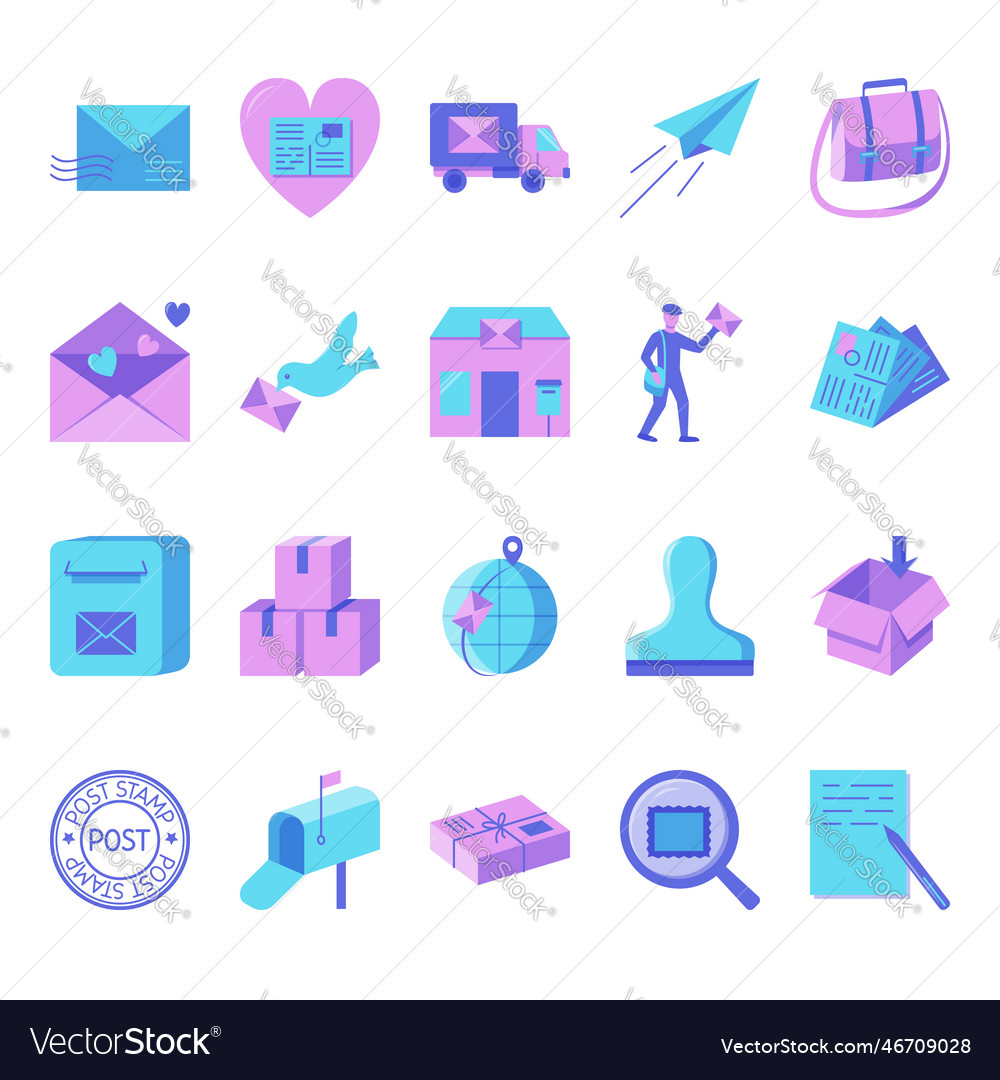 Mail-Lieferservice-Iconset