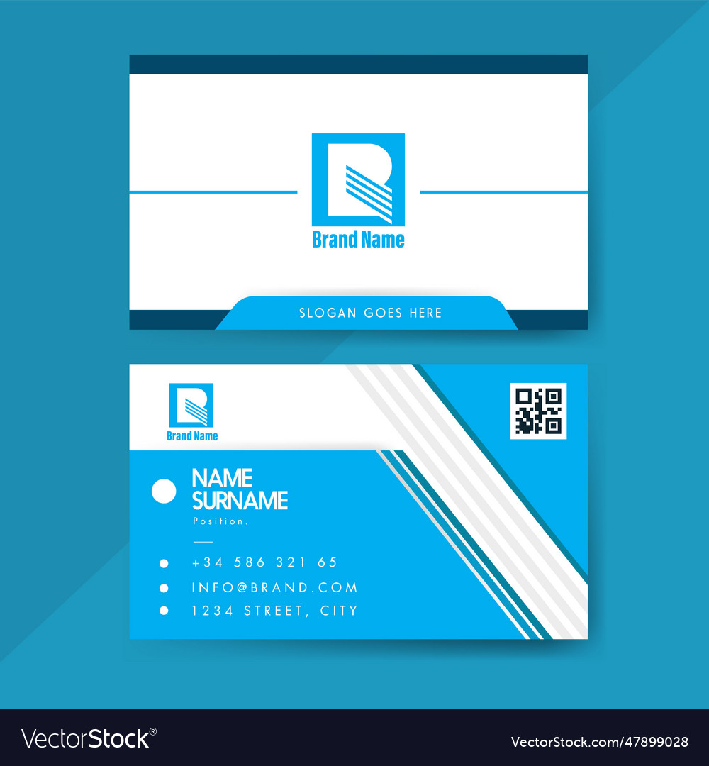 Modern minimal creative business card design