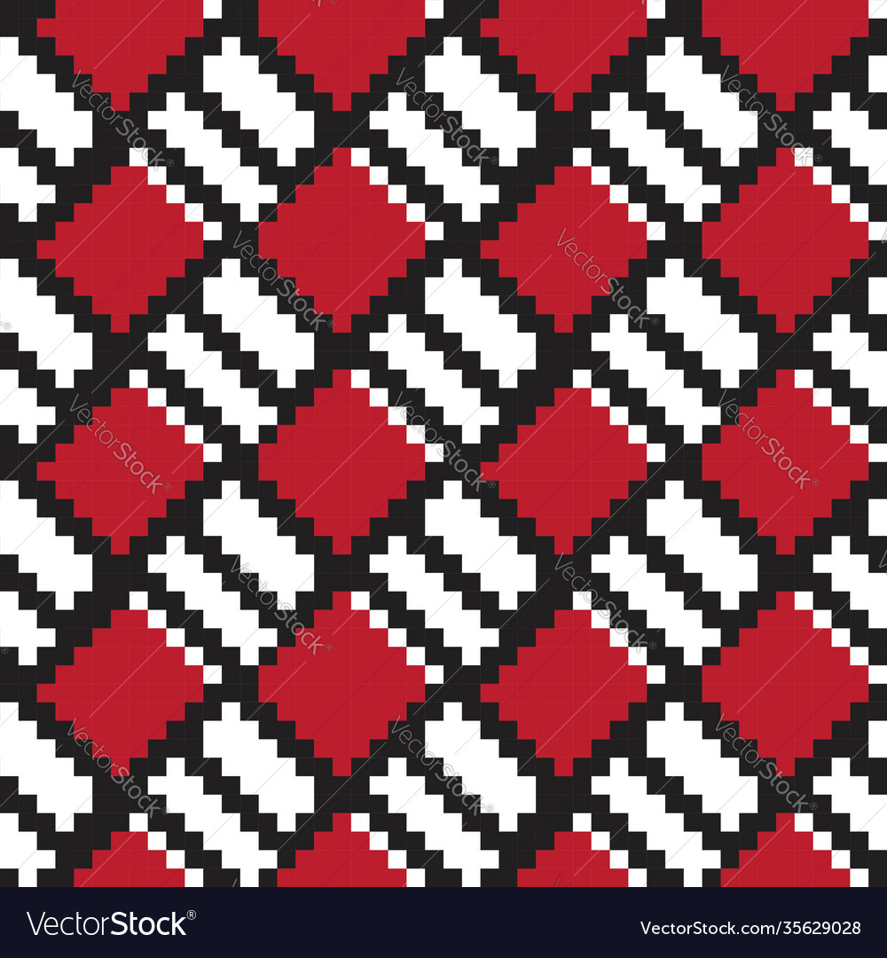 Red argyle seamless pattern background