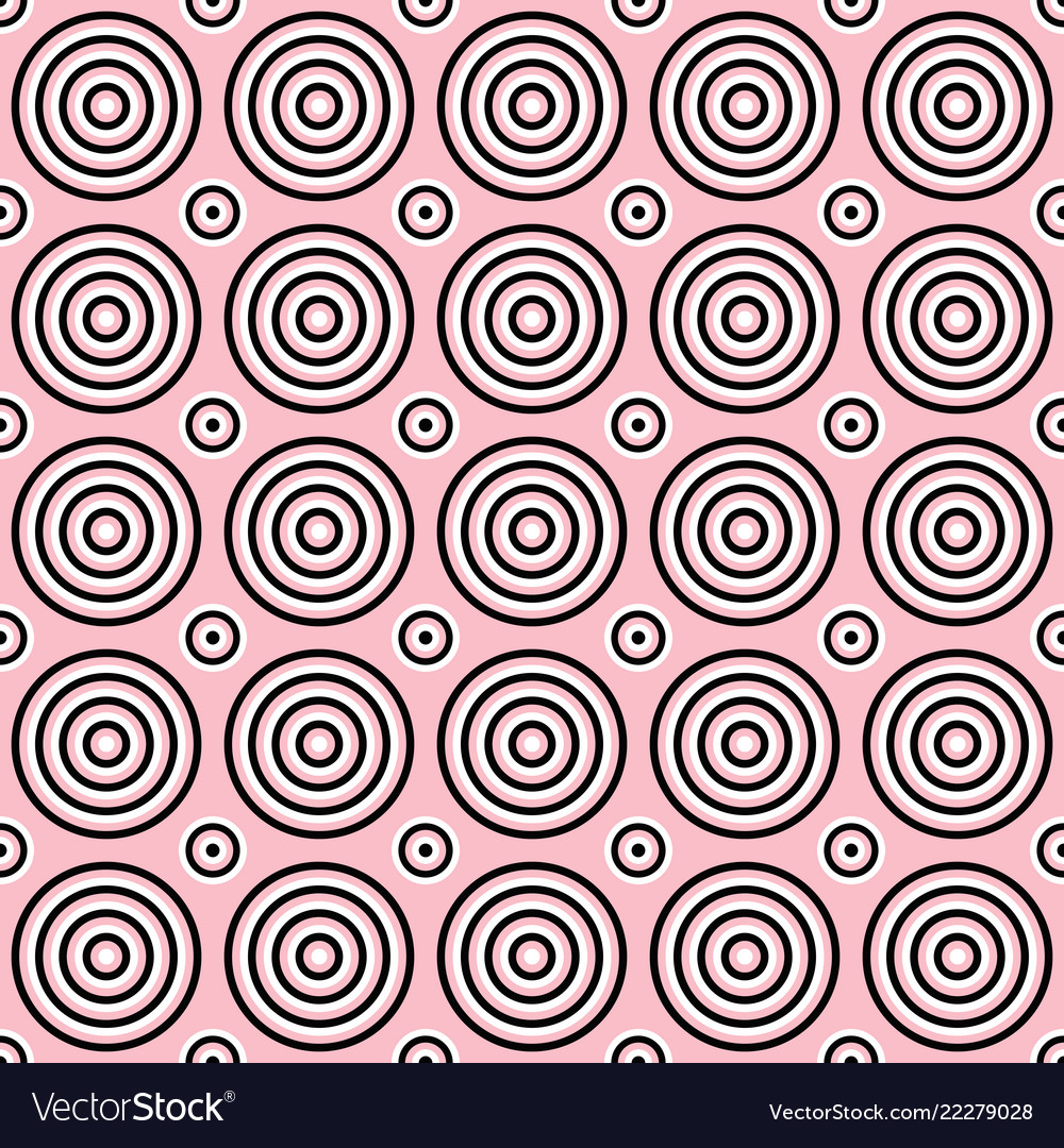 Seamless abstract circle pattern background vector image Seamless abstract circle pattern background