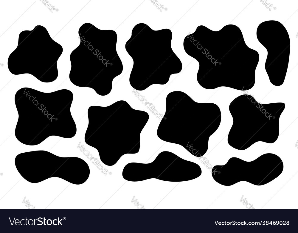 Set random irregular asymmetric and unique Vector Image Set random irregular asymmetric and unique