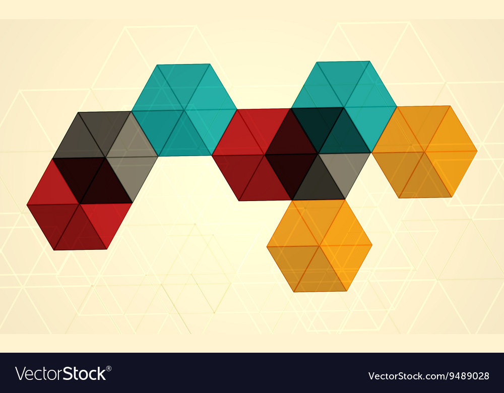 Transparent Gradient Cube Background