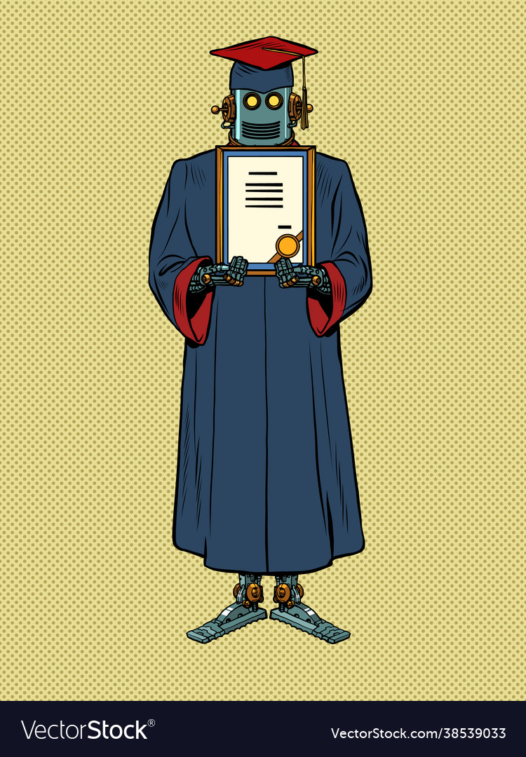 A graduate university or college vector image A graduate university or college