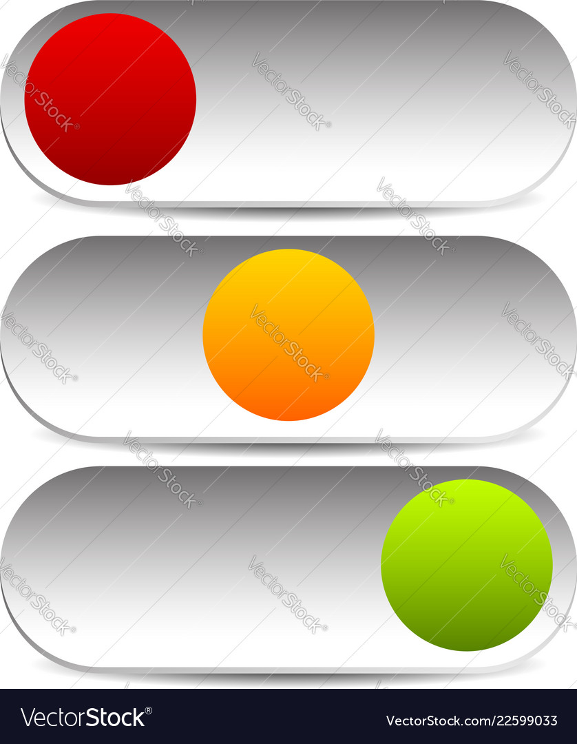 Button Toggle Switch - 3 State