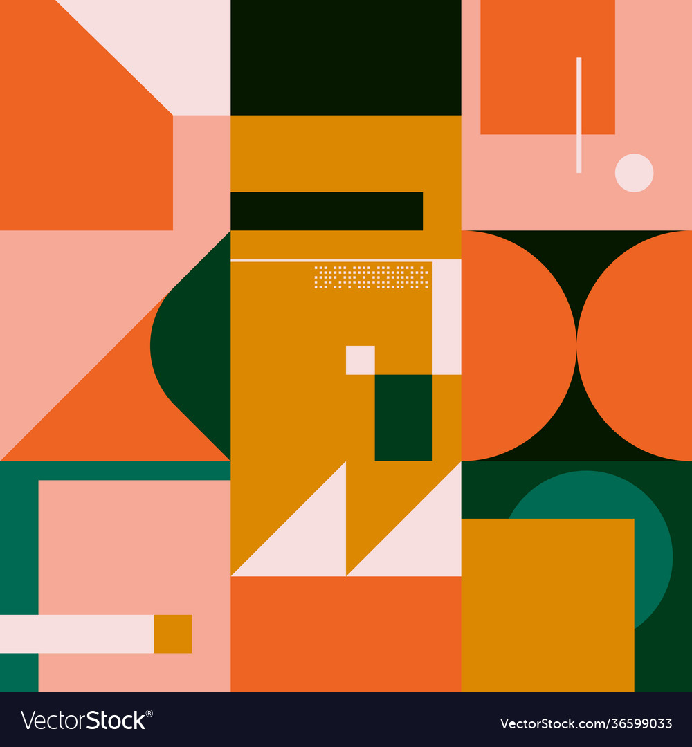 Deconstructed abstract pattern design vector image Deconstructed abstract pattern design