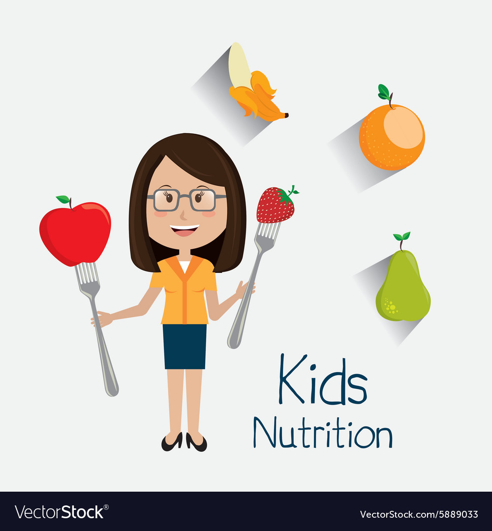 Kids Food Design Royalty Free Vector Image - Vectorstock