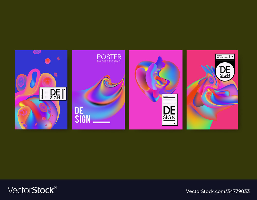 Landing page background template with colorful