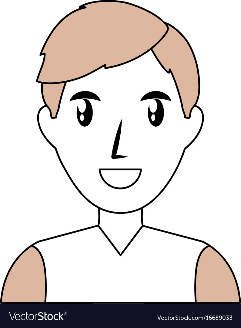 Man smiling profile