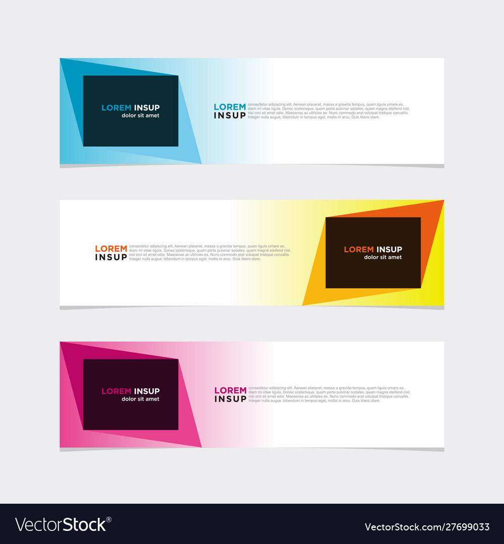 Modern banner web background abstract design Vector Image Modern banner web background abstract design