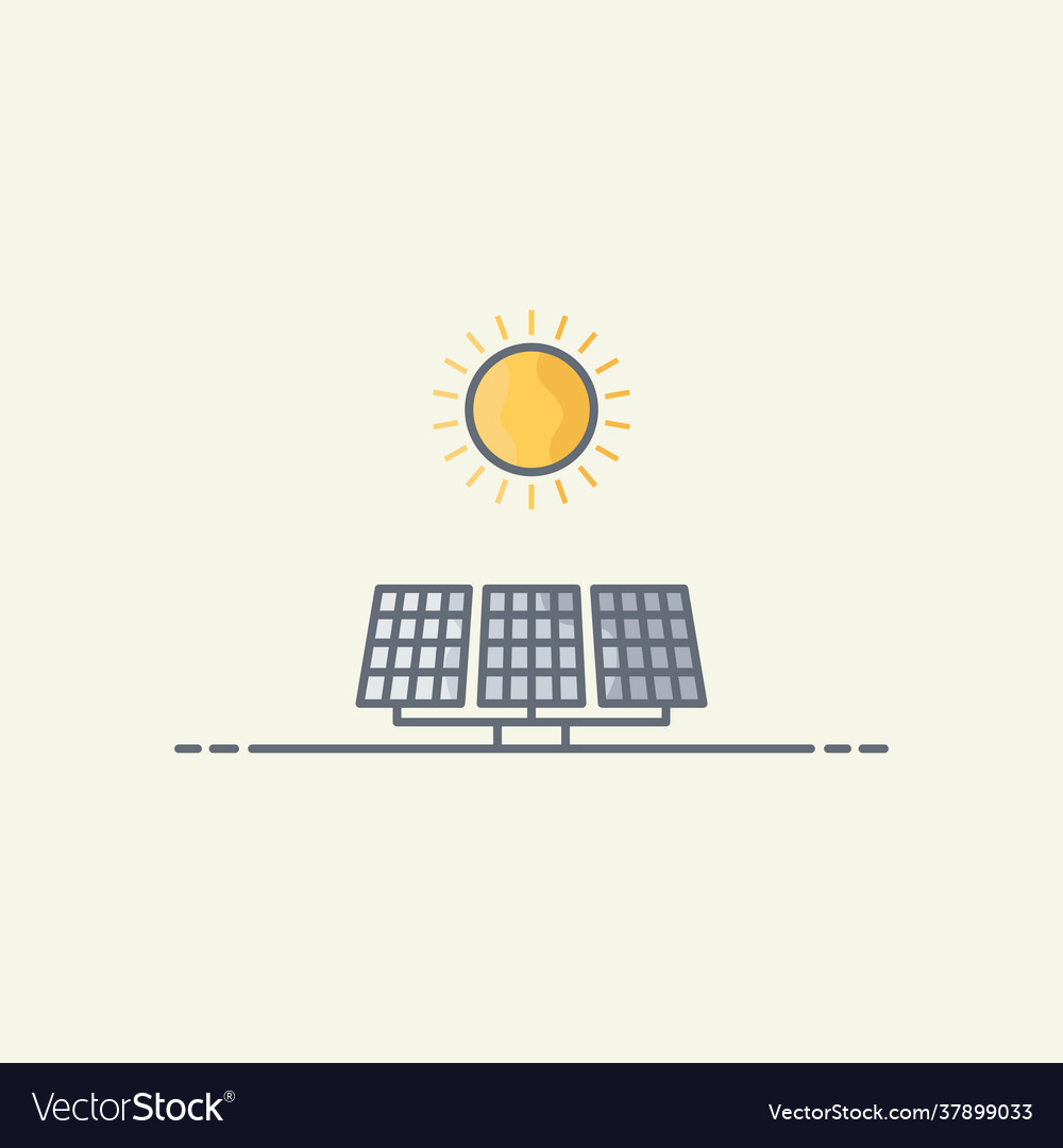 Solar panel icon