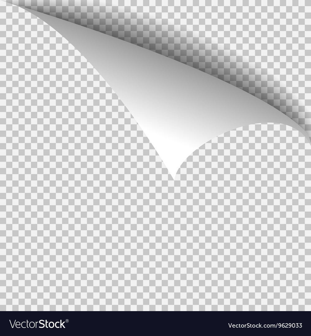 Transparent Paper Curl Corner Template