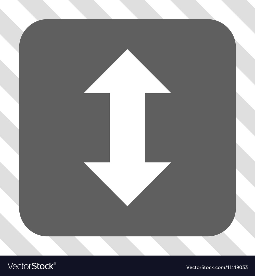 Vertical exchange arrows rounded square button