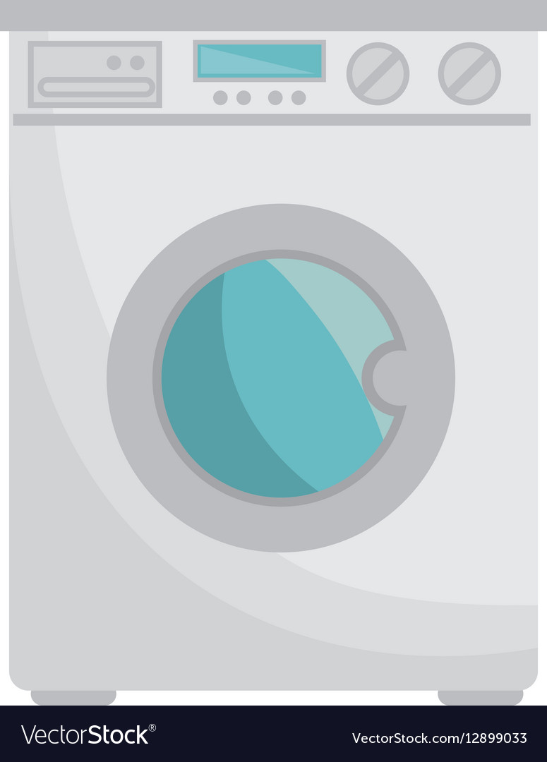 Washer machine isolated icon Royalty Free Vector Image