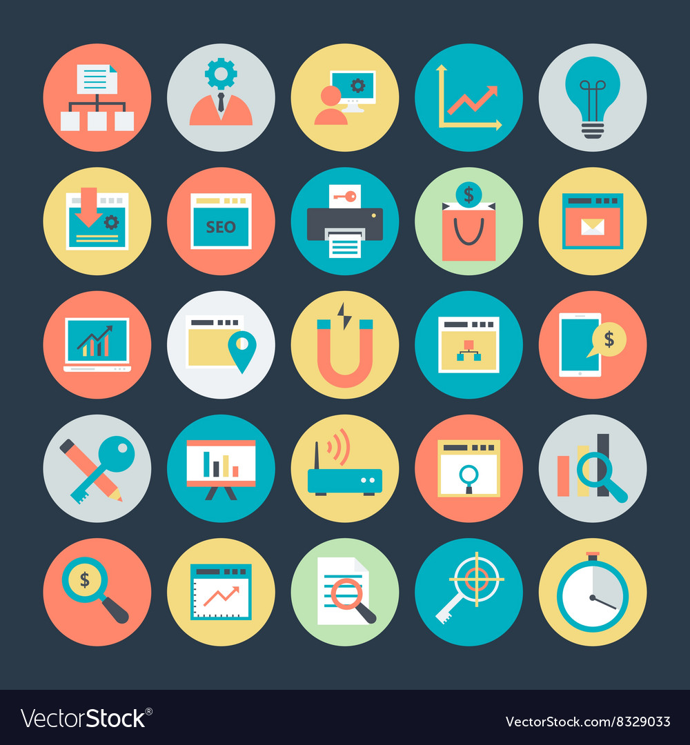 Website Optimization & Marketing Icons
