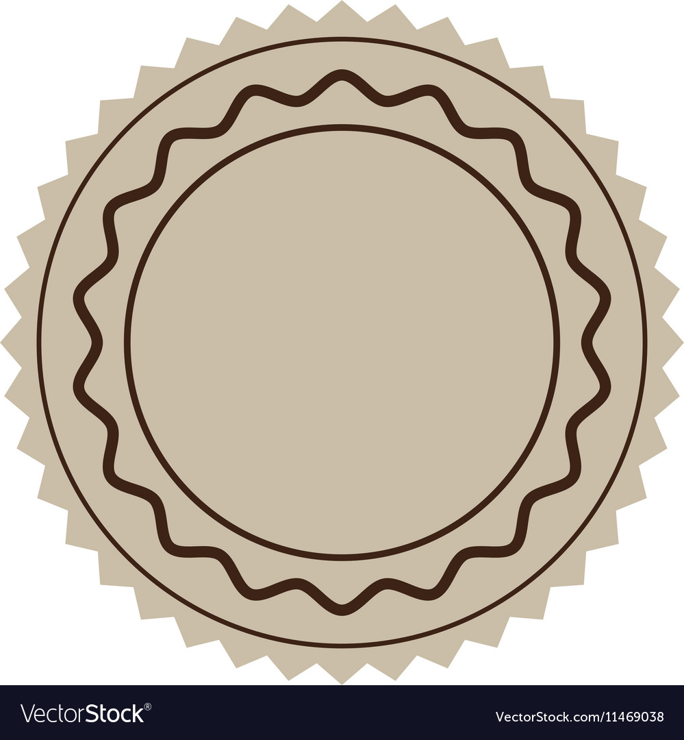 Brown seal stamp Royalty Free Vector Image - VectorStock