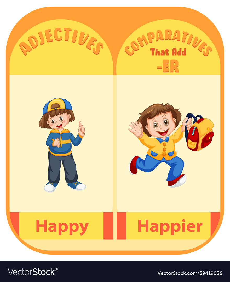 Comparative adjectives for word fast Royalty Free Vector