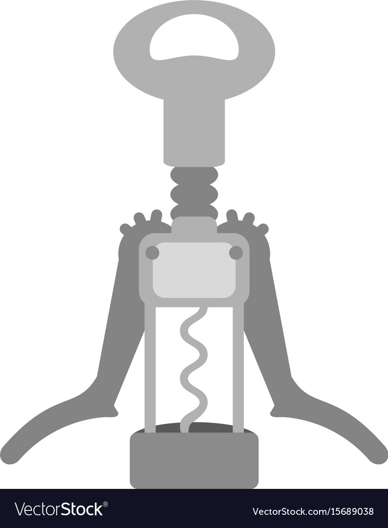 Cork Wine Bottle Opener Royalty Free Vector Image Cork Wine Bottle Opener Vector Image