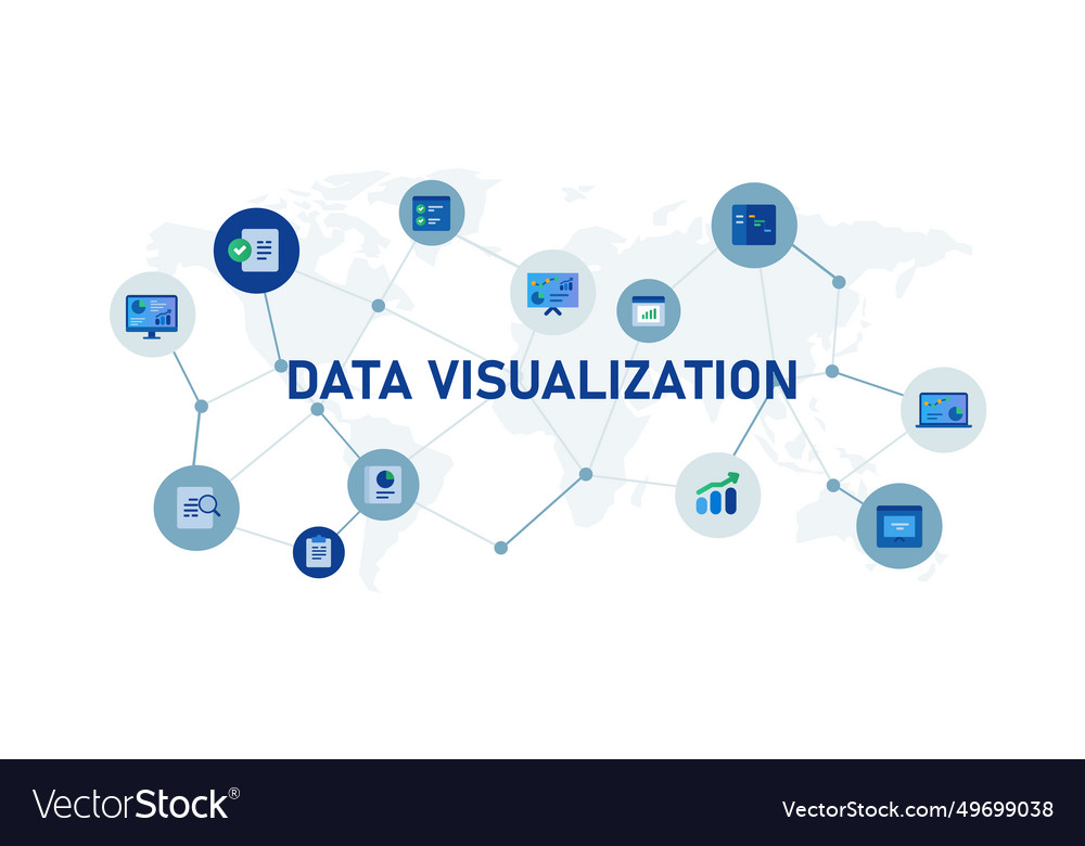 Data visualization metrics analytics Vector Image Data visualization metrics analytics