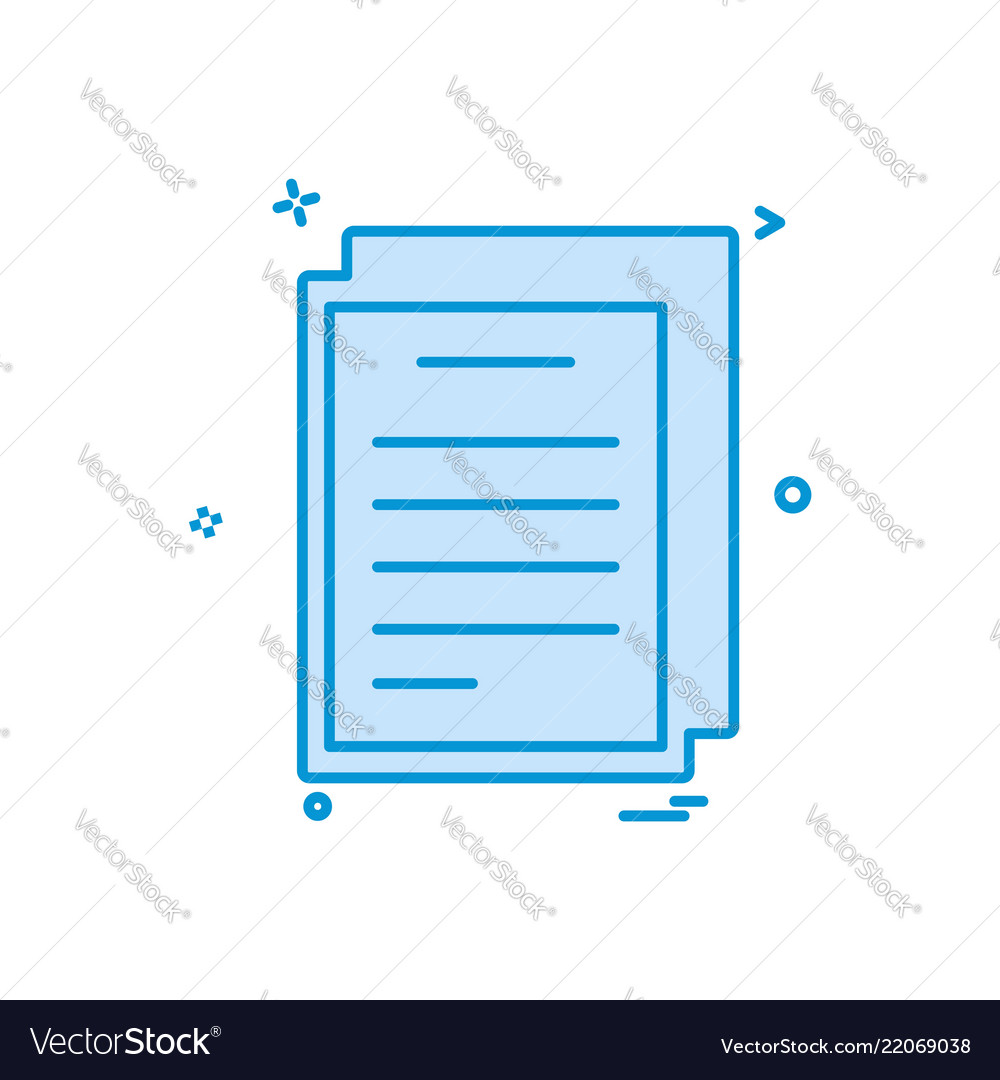 Document icon design Vector Image Document icon design