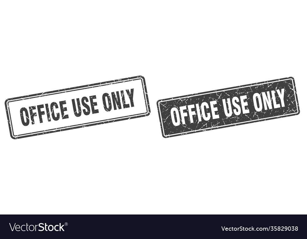Office use only stamp set square