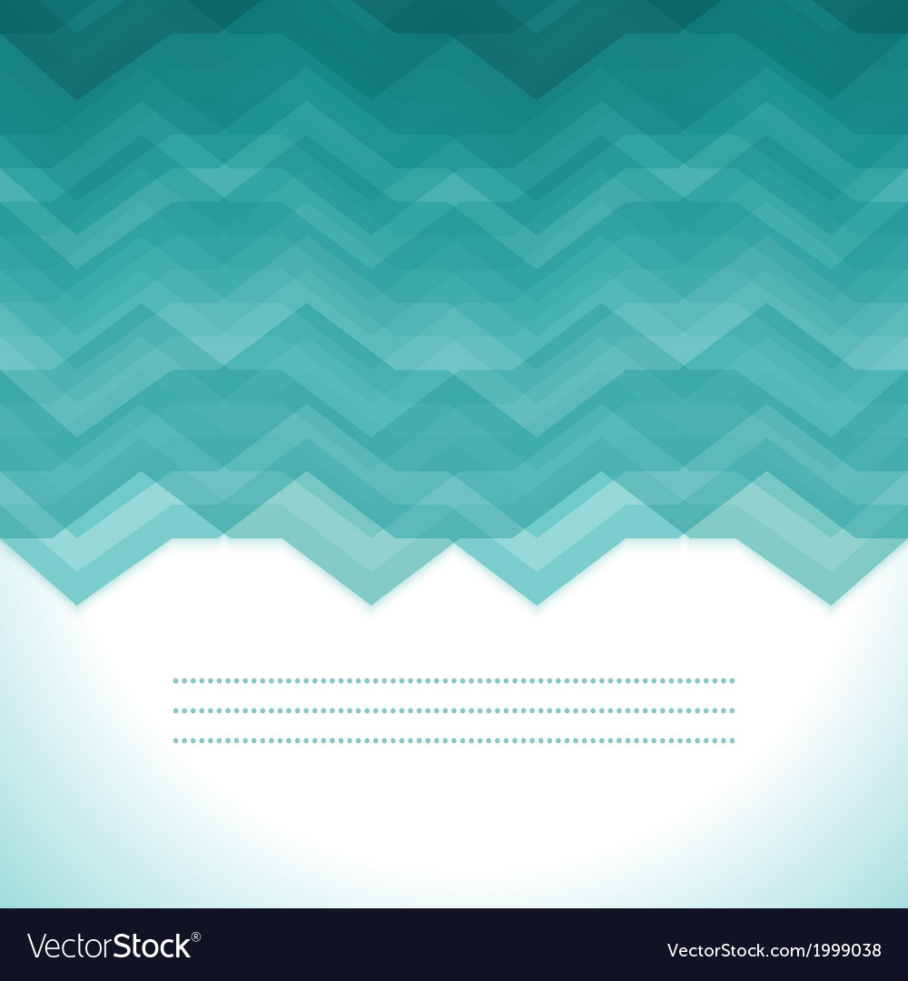 Retro Zigzag Turquoise Pattern