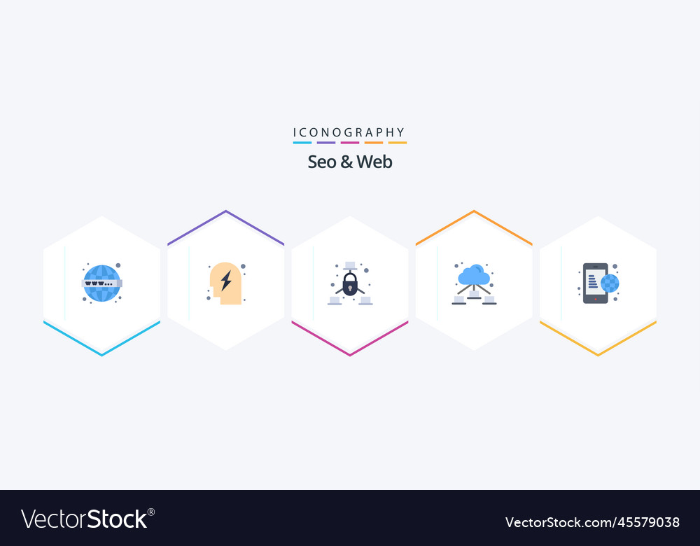 Seo and web 25 flat icon pack including global