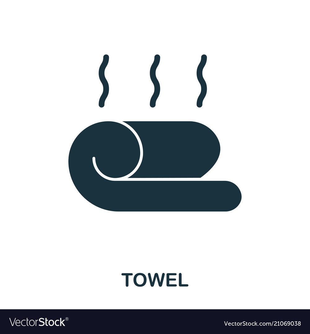 Towel icon flat style design ui