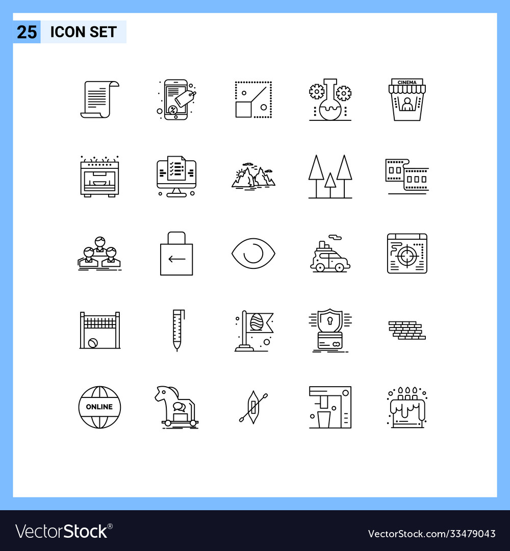 25 universal lines set for web and mobile