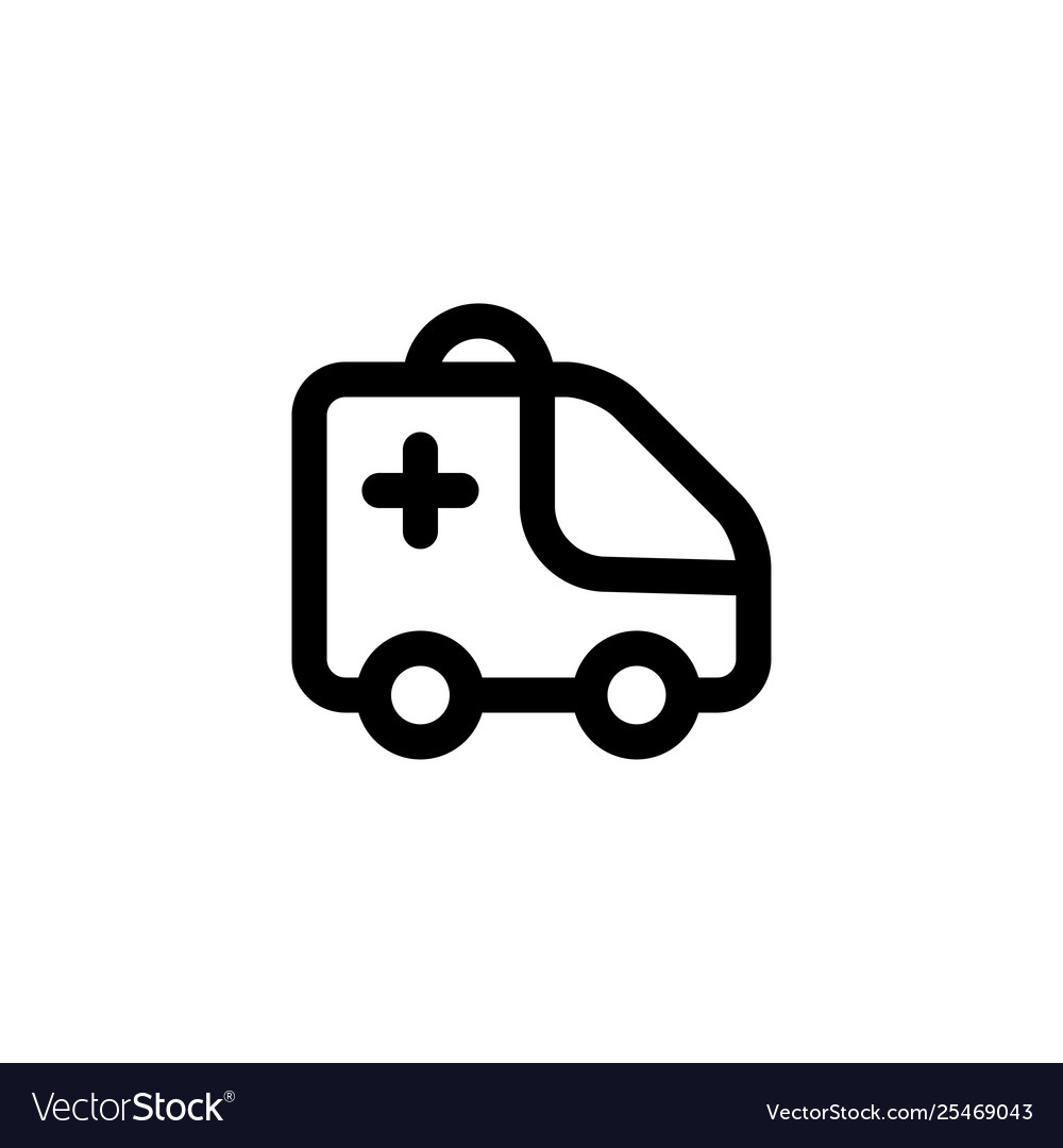 Ambulance emergencey icon Royalty Free Vector Image