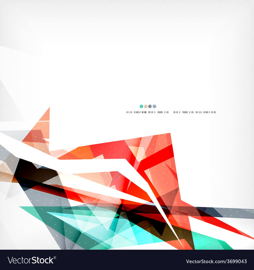 Angular geometric color shapes