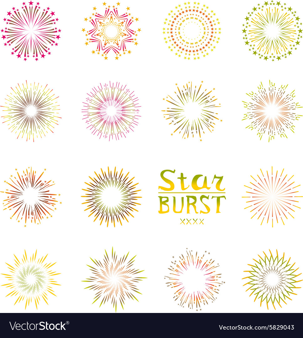 Background design with abstract fireworks