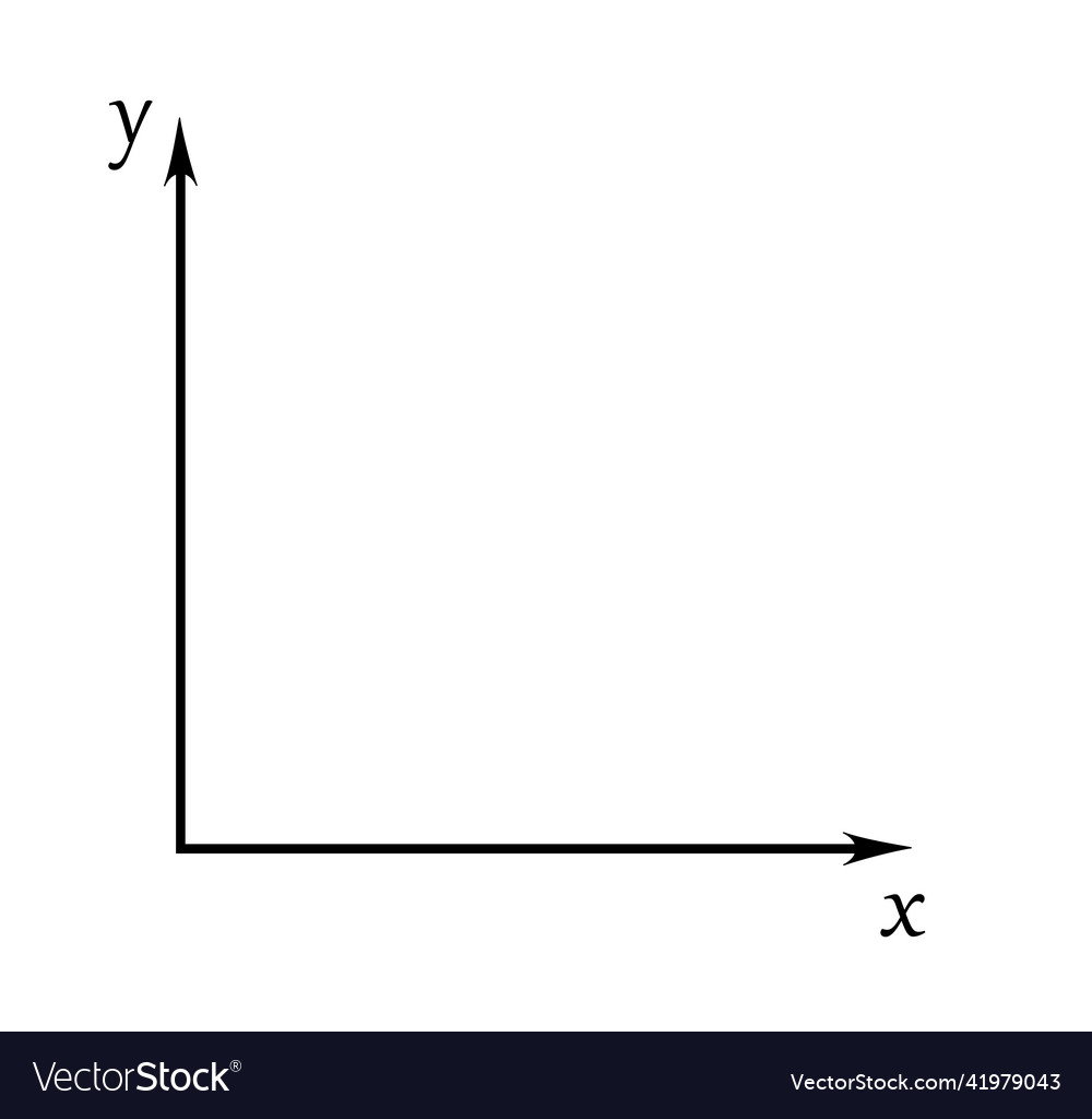 Cartesian coordinate system vector image Cartesian coordinate system
