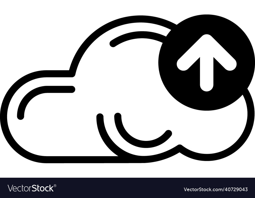 Cloud file upload Vector Image Cloud file upload
