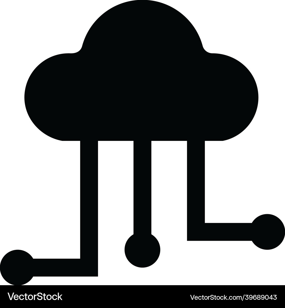 Cloud network Royalty Free Vector Image - VectorStock
