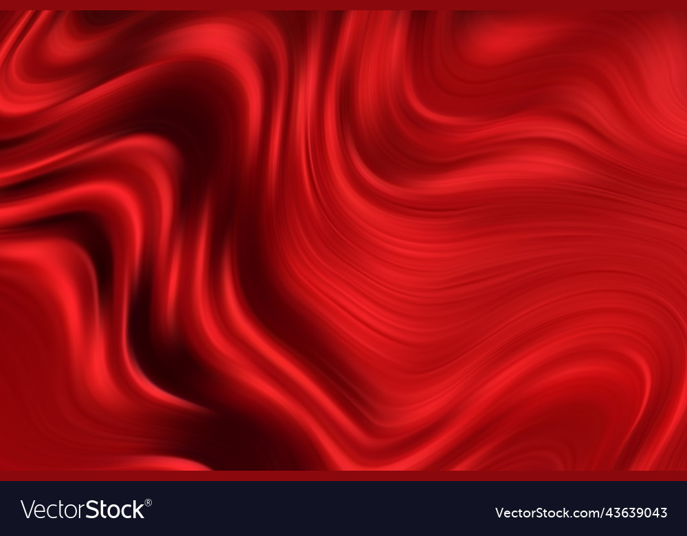 Dark red silky fabric abstract background Vector Image