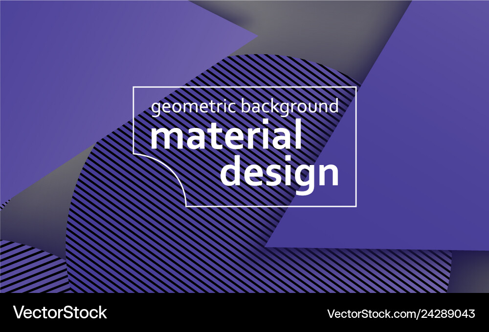 Geometric background material design Royalty Free Vector