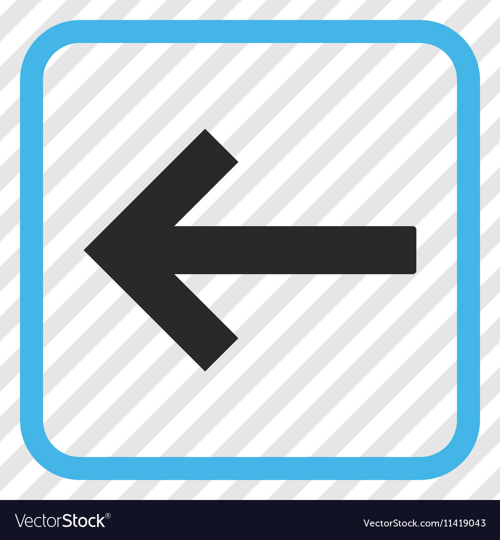 Left arrow icon in a frame