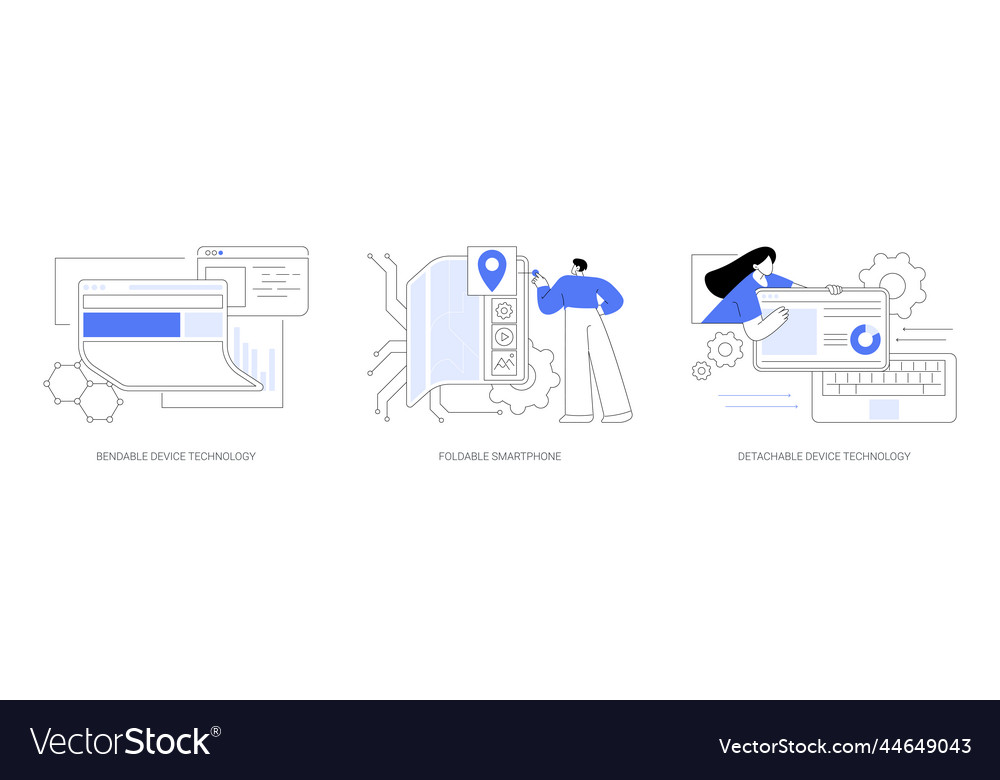 Next-generation electronics abstract concept Vector Image Next-generation electronics abstract concept