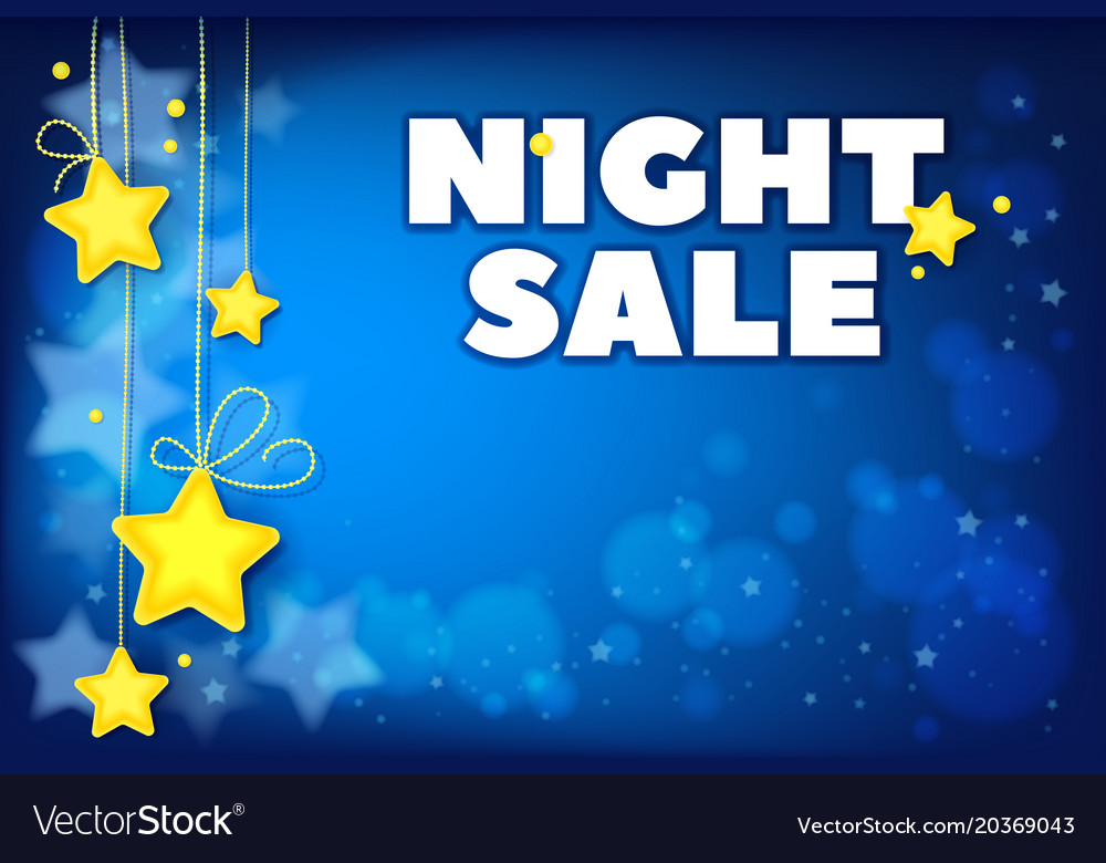 Night sale template for special offers