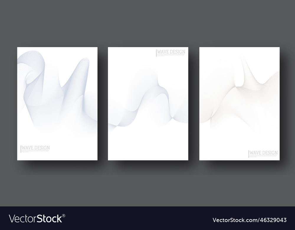Smooth lines abstract waves on a white background vector image Smooth lines abstract waves on a white background